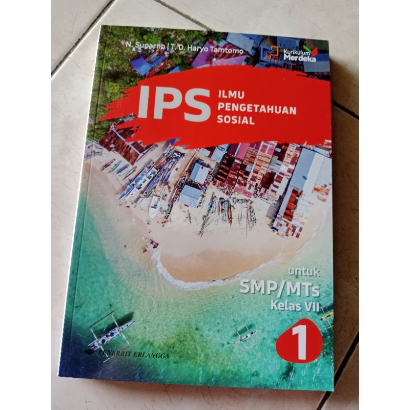 Buku IPS kelas7 SMP Kurikulum Merdeka Erlangga