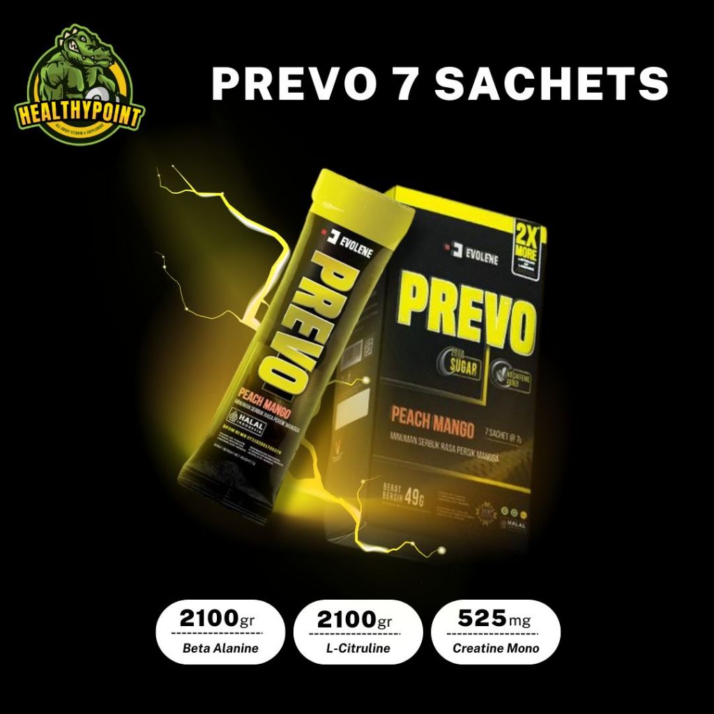Evolene Prevo 7 Sachet Pre Workout 1 Box