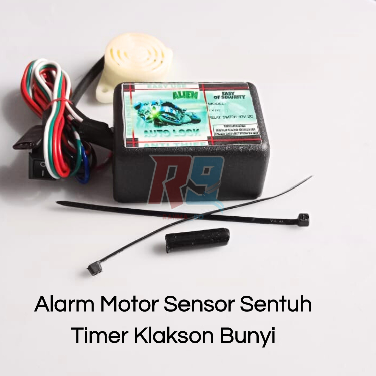 Alarm Motor Sensor Sentuh Timer Klakson Bunyi