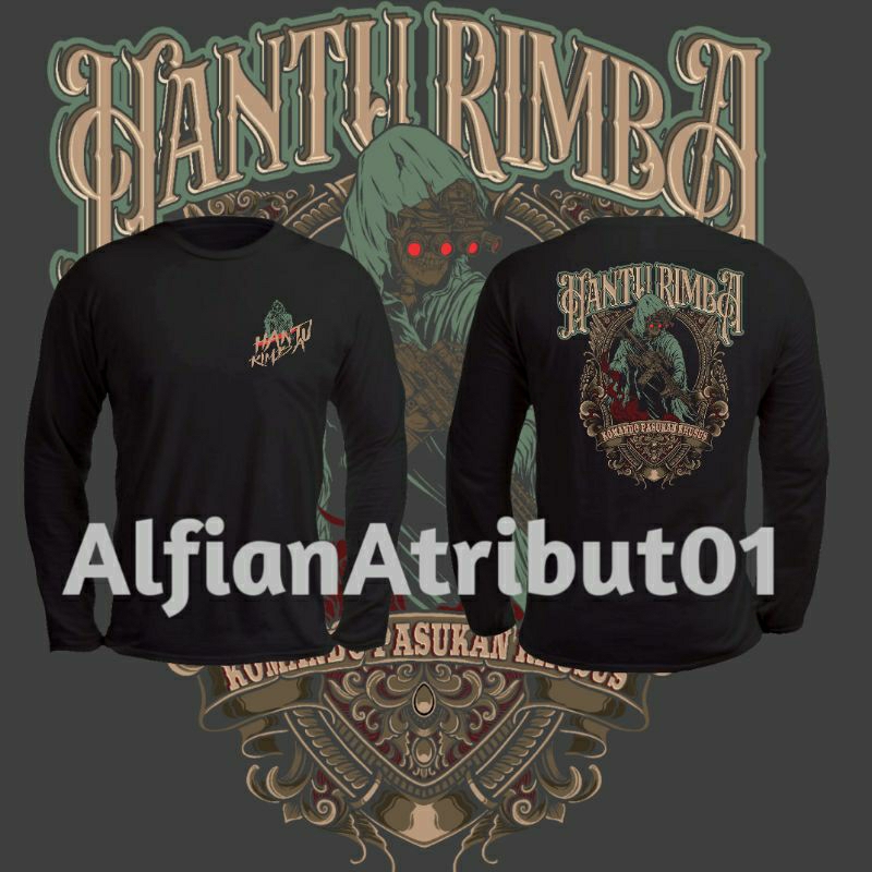 kaos hantu rimba/kaos atasan hantu rimba new model