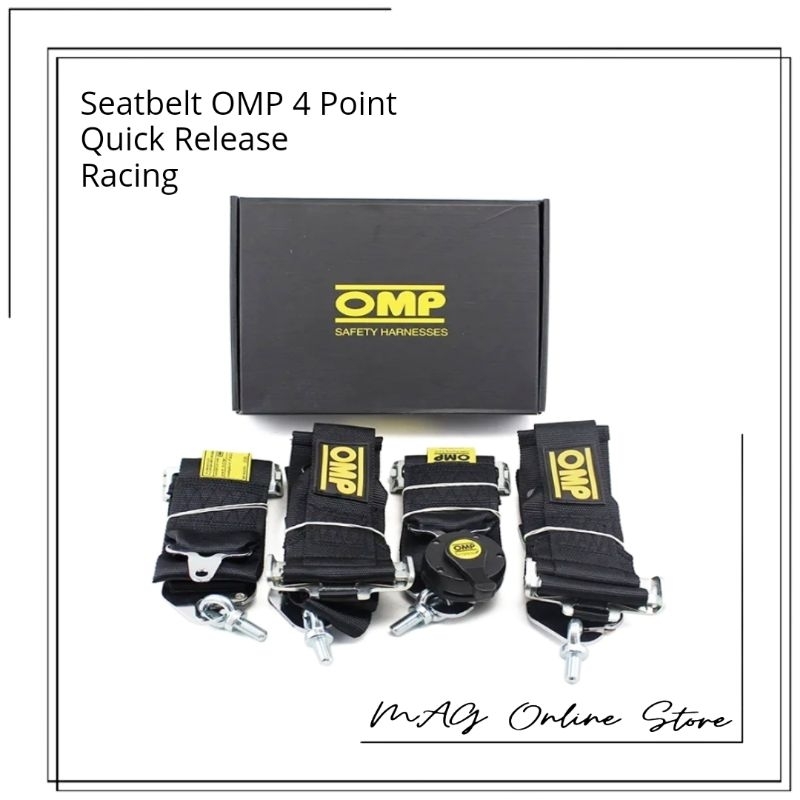 Seat Belt Seatbelt OMP 4 Point - Seatbelt Safety Belt 4 Titik OMP Sabuk Pengaman Racing