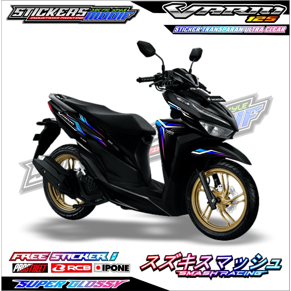 STRIPING VARIASI HONDA VARIO 125 / STICKER LIST MOTOR HONDA VARIO 125