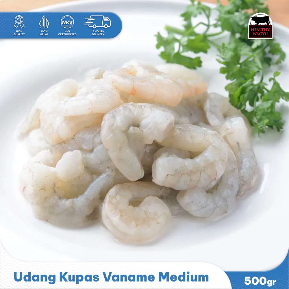 

Udang Kupas Beku Peeled Shrimp Premium size Medium 500gr Healthy Wagyu