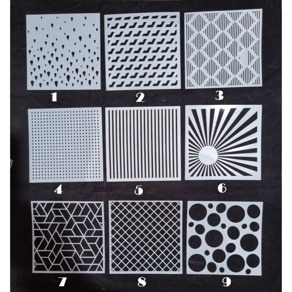 

Plastic Stencil - Stensil Dekorasi Motif_GRS06