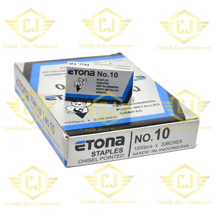 

2 BXS Isi Stapler Staples ETONA No1 KODE T6V9
