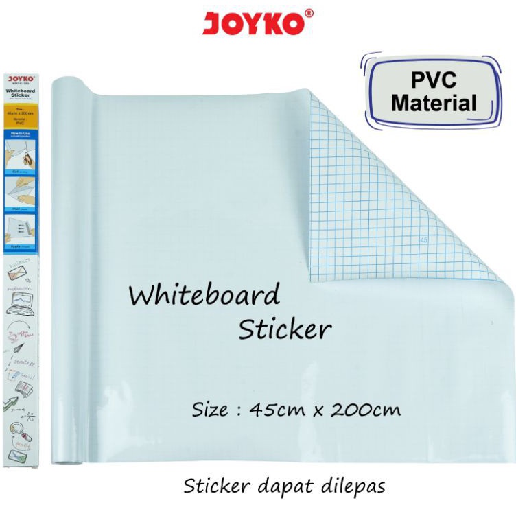 

Stiker Papan Tulis Putih Whiteboard Sticker Joyko WBSK15 KODE B4A8