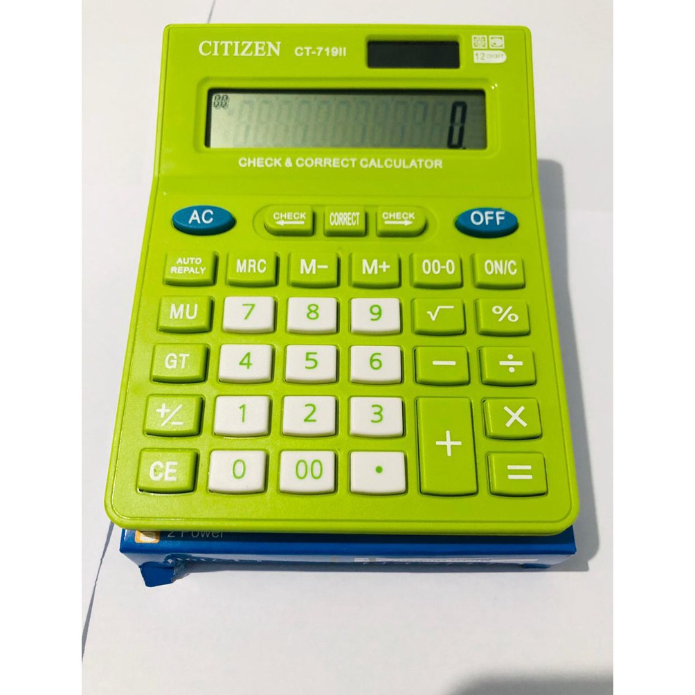 

kalkulator citizen CT719II Warna warni 12 digit Citizen CT 719 KODE Z4T6