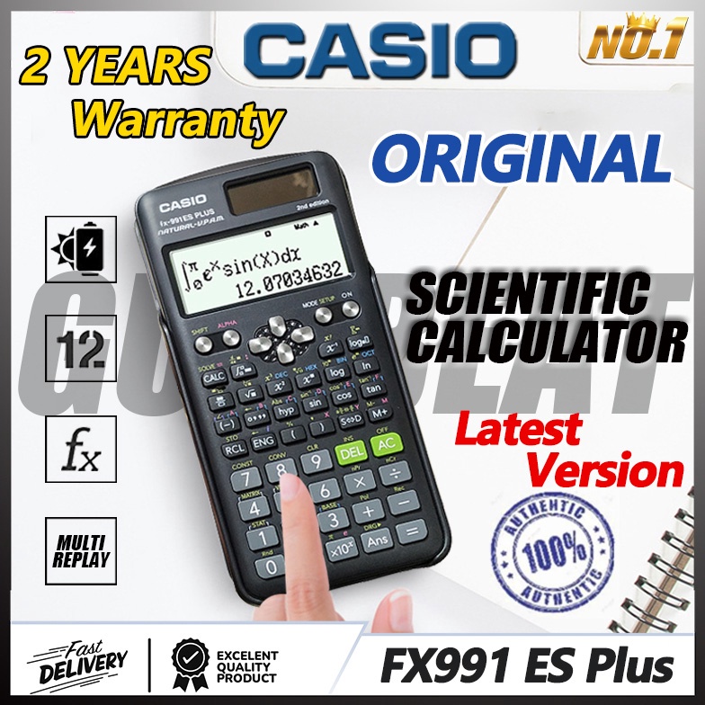 

Kalkulator Scientific Casio ilmiah FX991EX991ESPlus Kalkulator Casio Scientific Calculator Casio Scientific KODE E2Y1