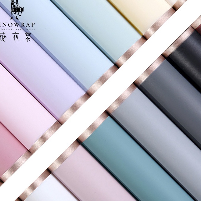 

Bonus 2 Lembar Flower Wrapping Paper Varian List Gold Premium Florist Kes Buket Bunga Korea Cellophane List Gold Premium Quality Merek Sinowrap GRADE A