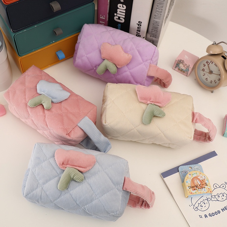 

Mismi Melly Pencil Case Kotak Pensil Sekolah Korduroi Stylish Cute Tas Pouch Makeup Perempuan Trendy PC2M KODE L3W5