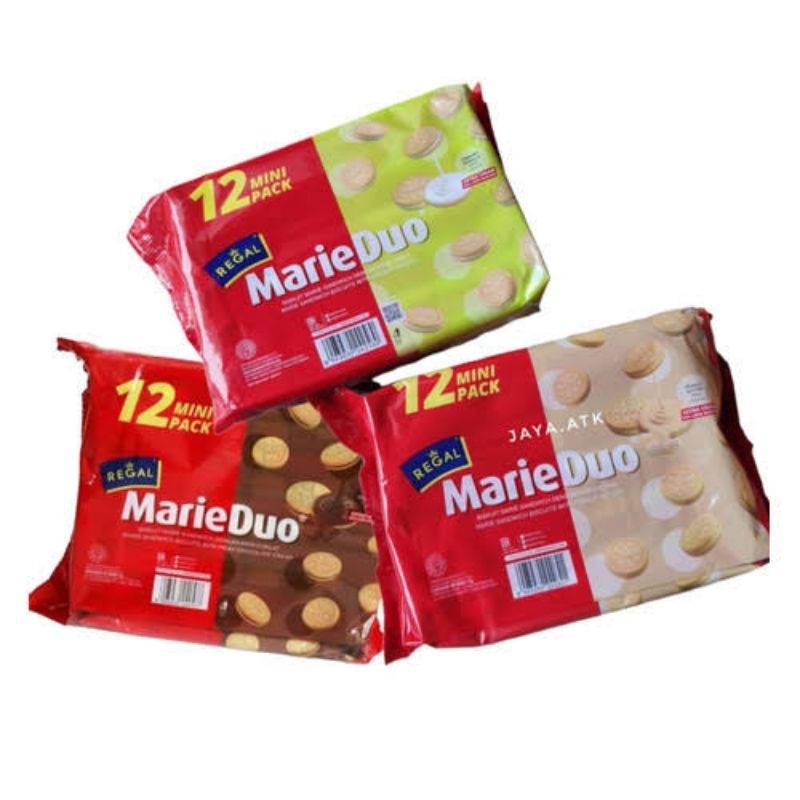 

REGAL MARIE DUO COKELAT | KACANG | VANILLA NETTO 12 PCS