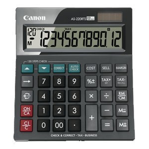 

TBMO CALCULATOR CANON 12 DIGIT AS-220 RTS HB