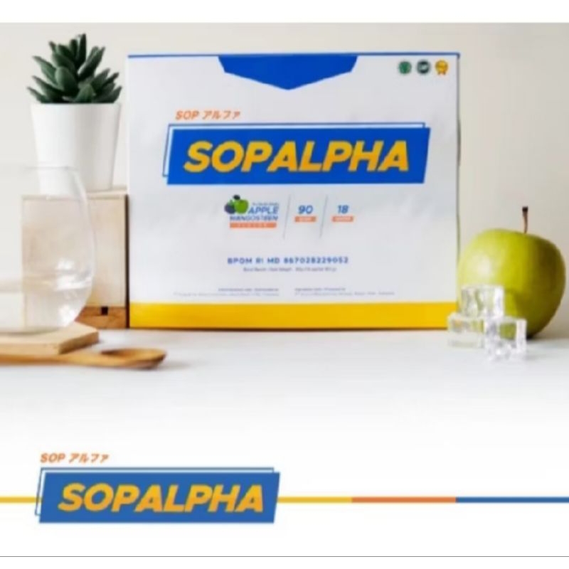 [Terlaris] Sopalpha asli isi 18 sachet kesehatan daya tahan tubuh
