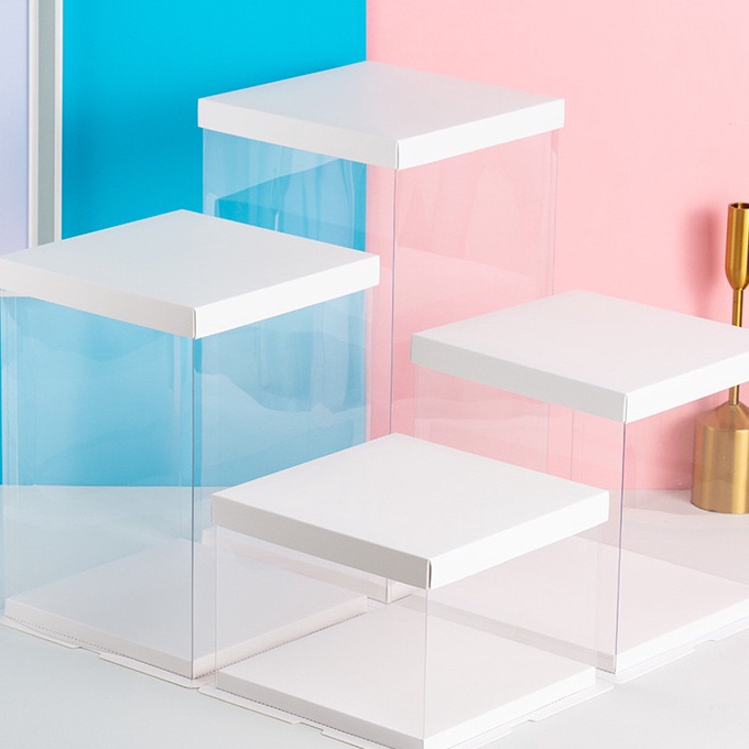 

Terbaru Kotak MIka Kue Ulang TahunCake Box MIka Transparan Kotak Kue Mika Gift Box Kekan