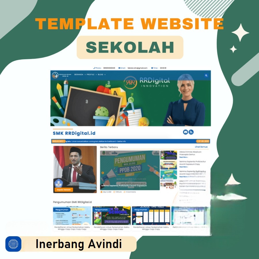 TEMPLATE WEB SEKOLAH MADING PRO RESPONSIVE + CUSTOM ELEMENTOR [NEWW]