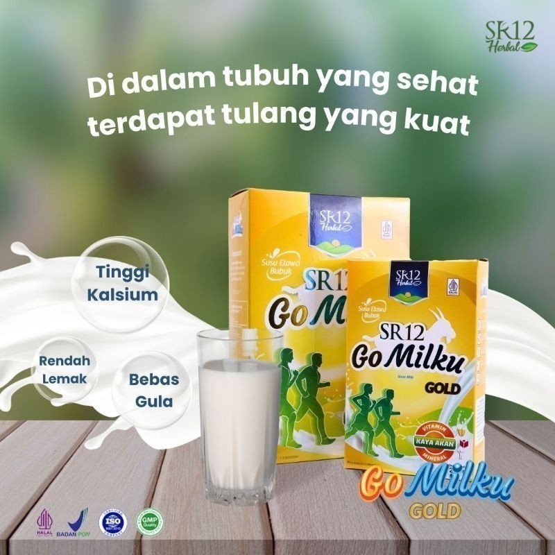 

Gomilku Gold SR12 Susu Kambing Etawa Rendah Lemak Tinggi Kalsium Bebas Gula | Mengatasi Nyeri Sendi dan Tulang