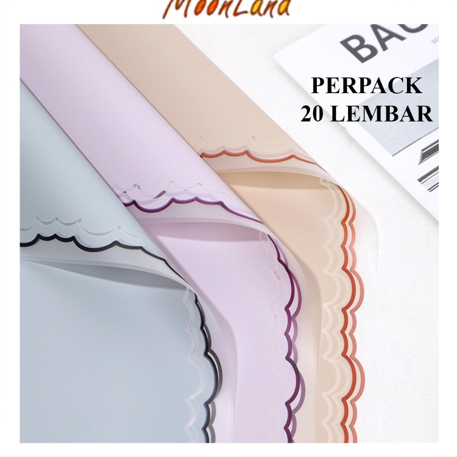 

KP8 2 Lembar Kes Buket Korean Cloud Lace Flower Wrapping Kb618