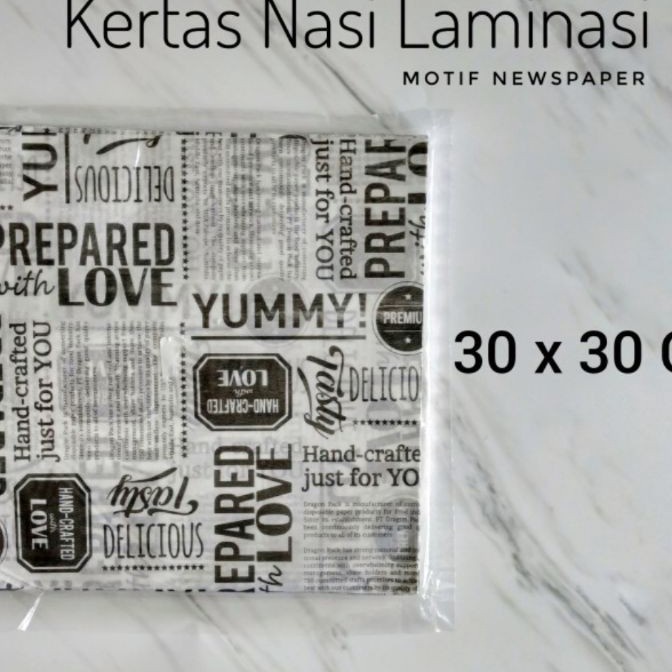 

KI3 Kes Nasi Laminasi 3 x 3 cm Motif Printing Anti Lengket