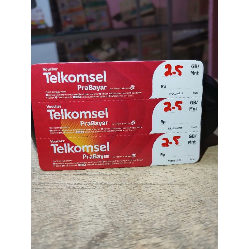 voucher Telkomsel 2,5(sumbagteng)zona2