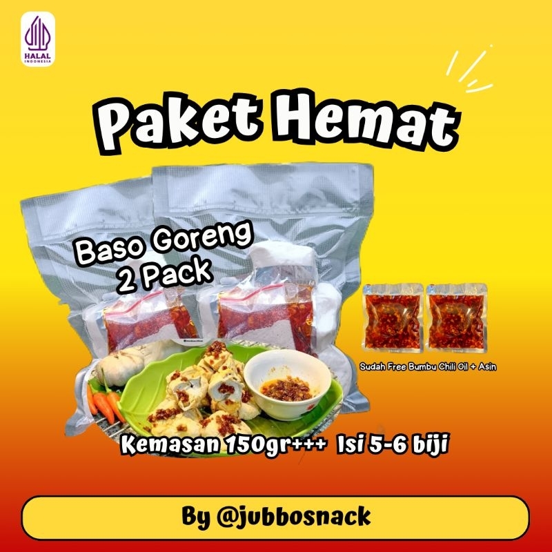

Paket hemat 2 pack + 2 chili oil (Kemasan 150gram)