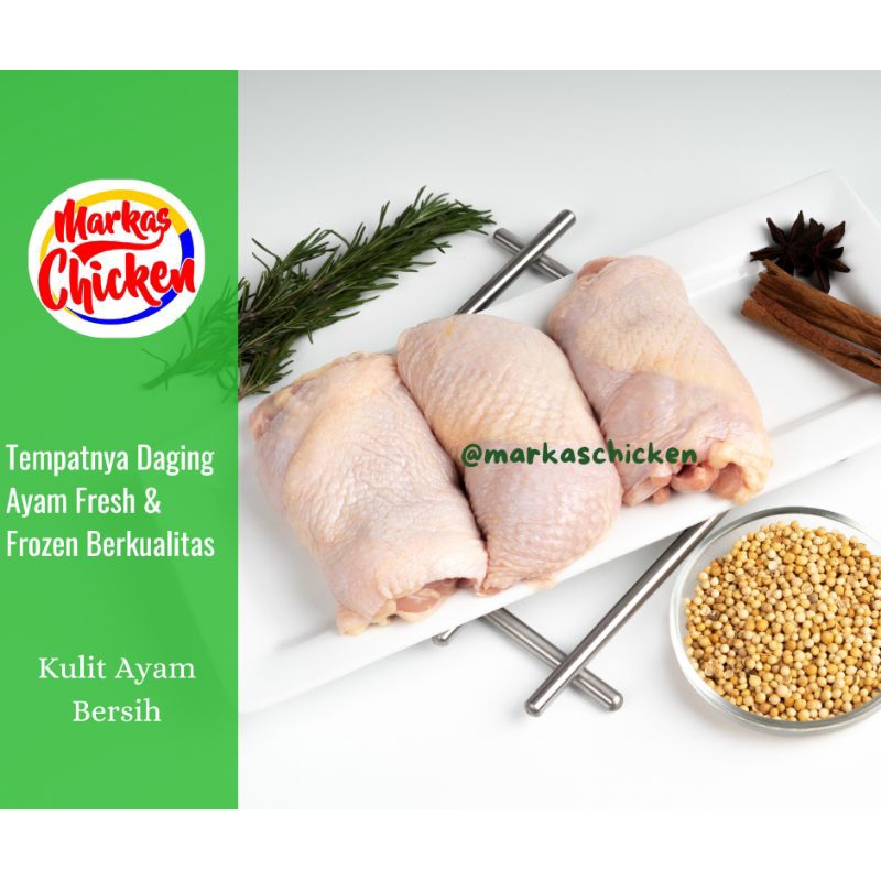 

Kulit Ayam Segar Dingin - Chicken Skin Fresh (berat 950-1.000gr/pack)