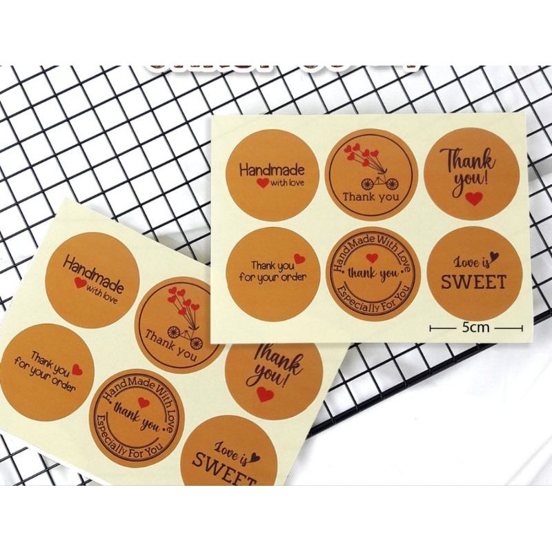 

Stiker Label Thank you per 10 lbr
