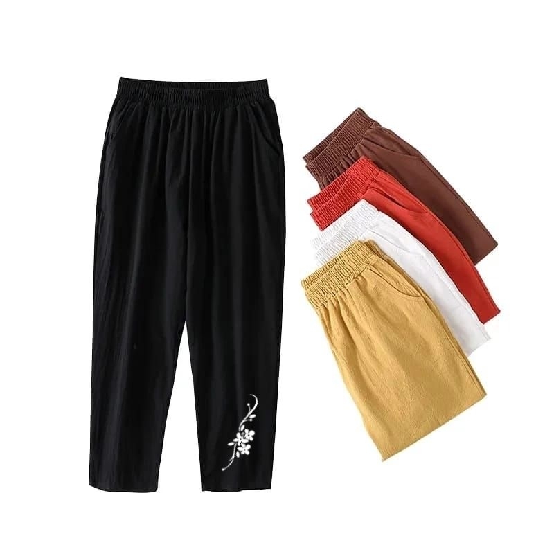 Celana Katun Linen 7/8 Korean Style