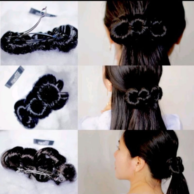 jepit rambut palsu/jepit rambut kuncir/jepit rambut palsu model bunga