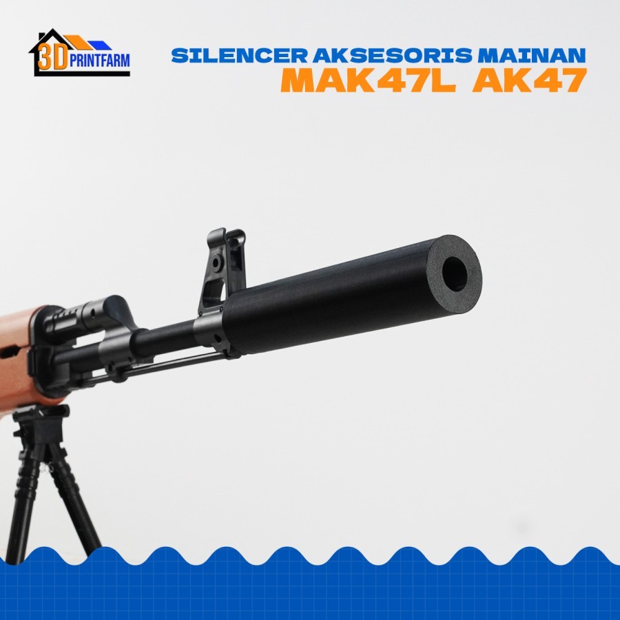 Silencer Peredam Suara Mainan Tembak Spring Dcobra AK 47 AK 74