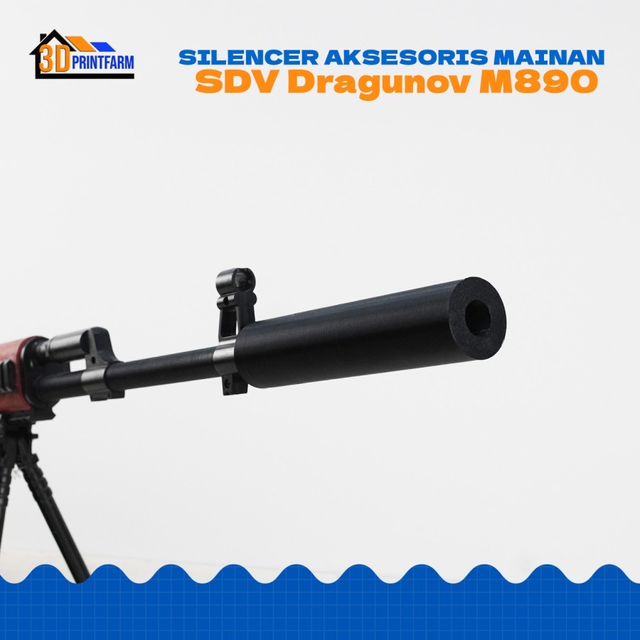 Silencer Peredam Suara Mainan Tembak Spring Dcobra M890 SVD