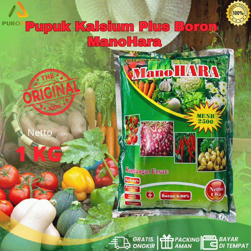 Manohara 1kg Calsium Boron Calbor Fertilizer Pupuk Kalsium pupuk manohara 1kg kalsium boron