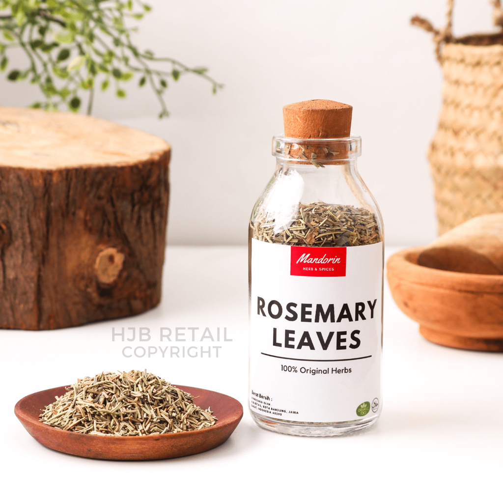 MANDORIN Daun Rosemary Kering / Rosemary Bubuk / Rosemary Leaves / Bumbu Dapur Premium