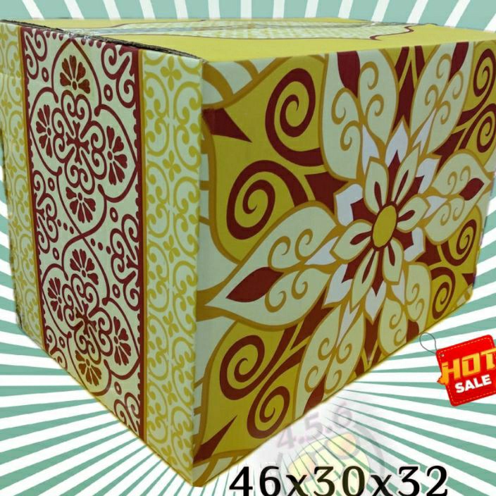 

KF7 Kardus Kardus Parcel Lebaran Kardus Packing 46x3x32