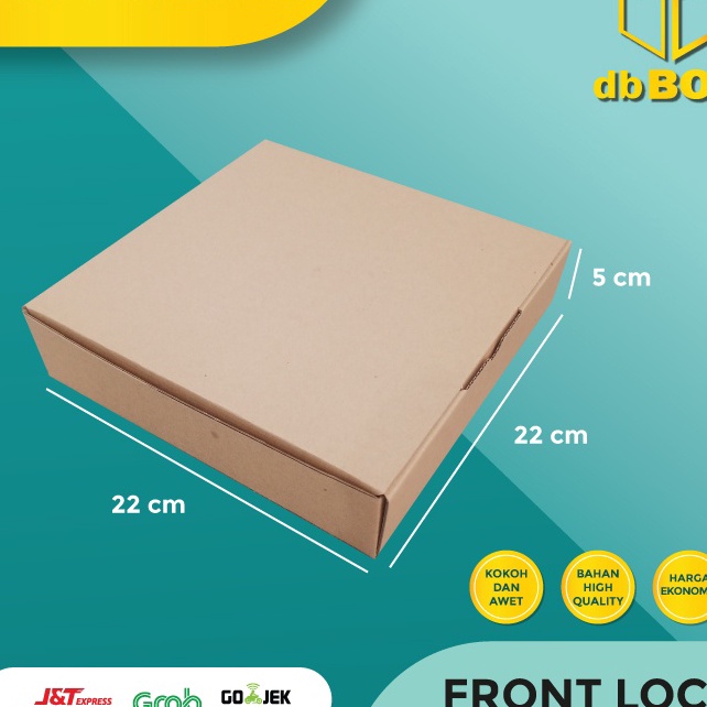 

FG2 1 pcs Kardus 22x22x5 cmDie Cut untuk kotak Aksesoris dll model box pizza