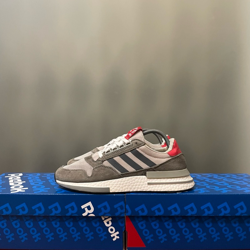 41 - Sepatu Adidas Bekas Second Adidas ZX 500 Boost Grey Bekas Second