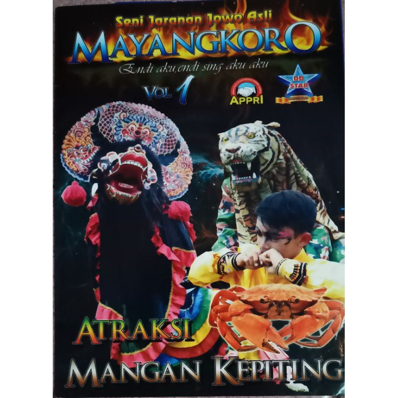VCD original jaranan mayangkoro mangan kepiting
