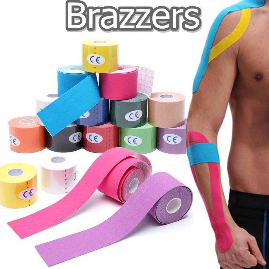 Murah Premium  Tape Kinesio Tapping Kinesiology Lem Perban Gulung Perekat Medis Jari Tangan Otot Spo