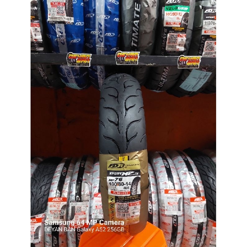 Ban motor FDR MP76 100/80-14 Soft Compound Racing Metik