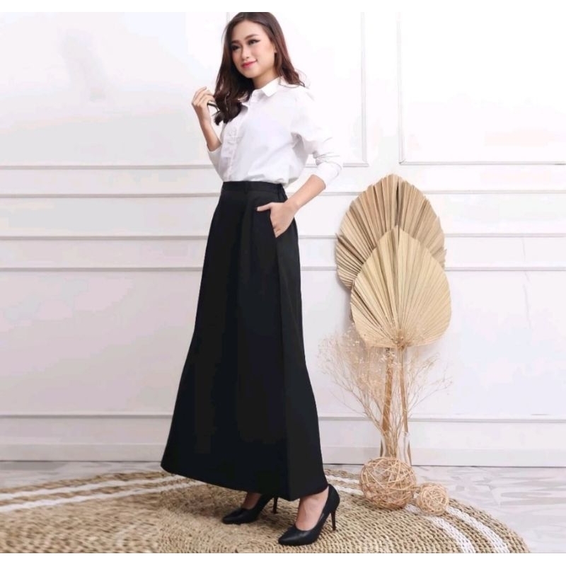 ROK KERJA A MAXI MODEL A JUMBO FORMAL BIG SIZE SCUBA PREMIUM