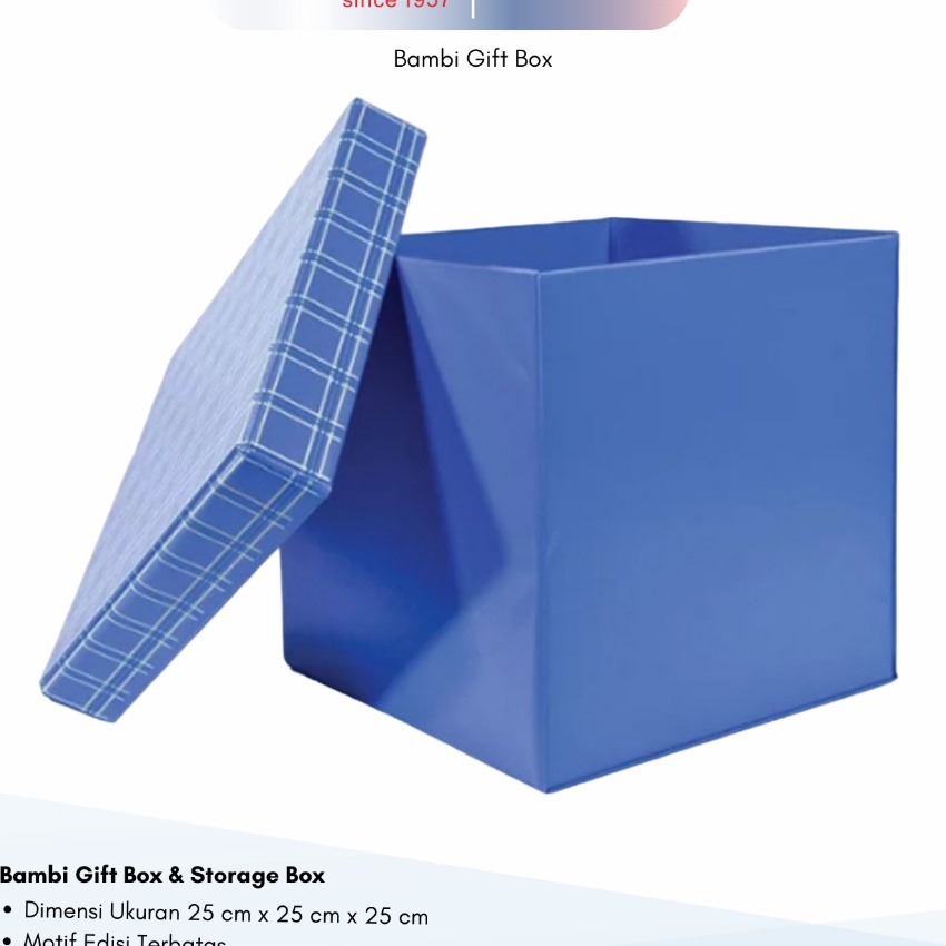 

KF7 Bambi Gift Box JUMBO SIZE Kotak Kado Box Kado Box Storage Kotak Hadiah kode TD27