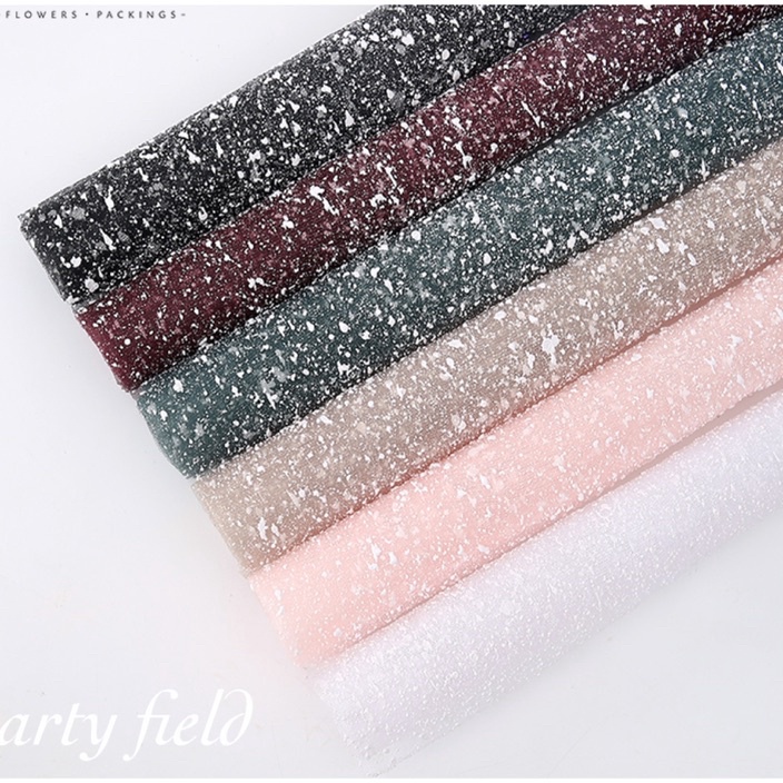 

Diskon 1LEMBAR TXT Flower bouquet wrapping snowy kain buket bunga kes buket bunga