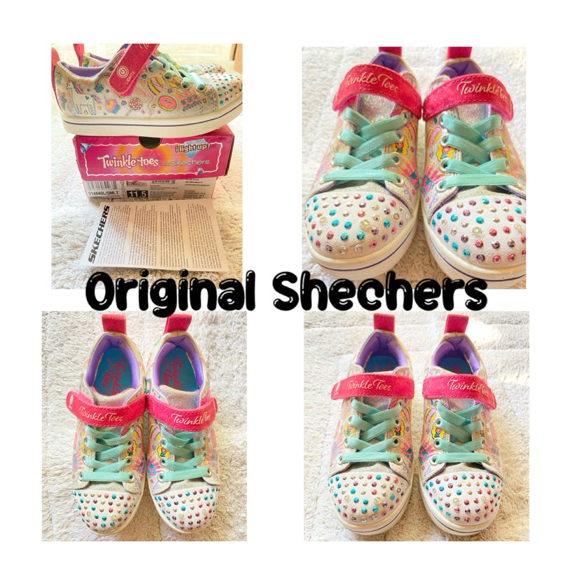 [ORIGINAL] DISKON Sepatu Anak Branded Lotto Skechers Twinkle Toes Sepatu Anak Ada Lampu Preloved lik