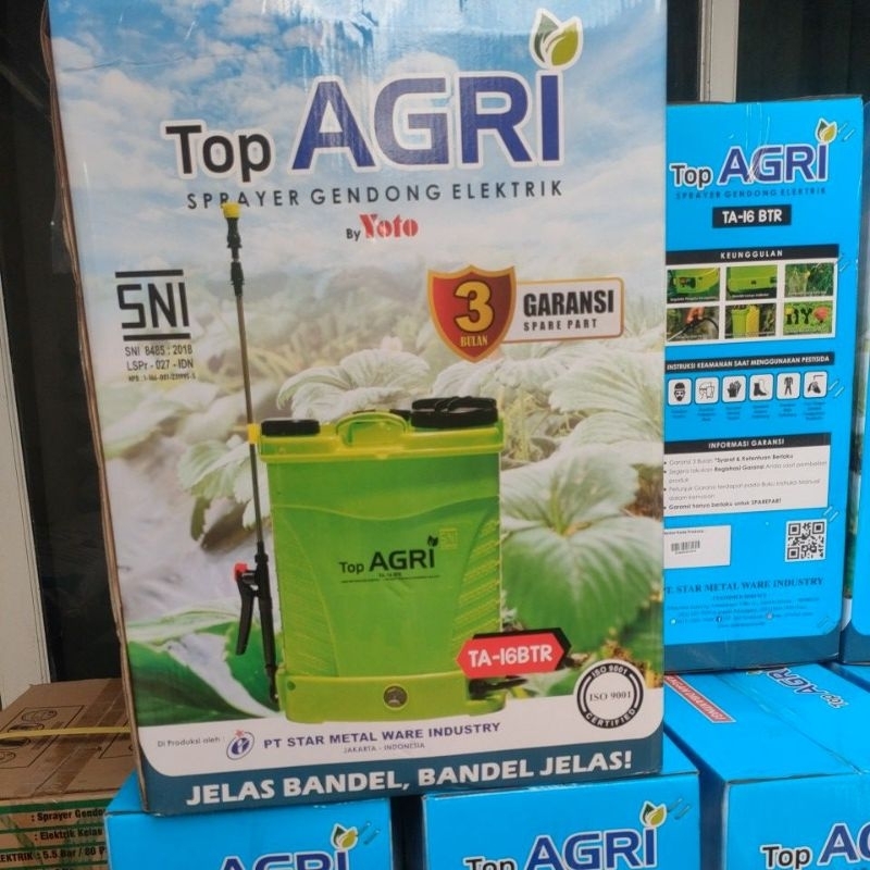 Sprayer Elektrik Pertanian Top Agri 16 Lt Semprotan