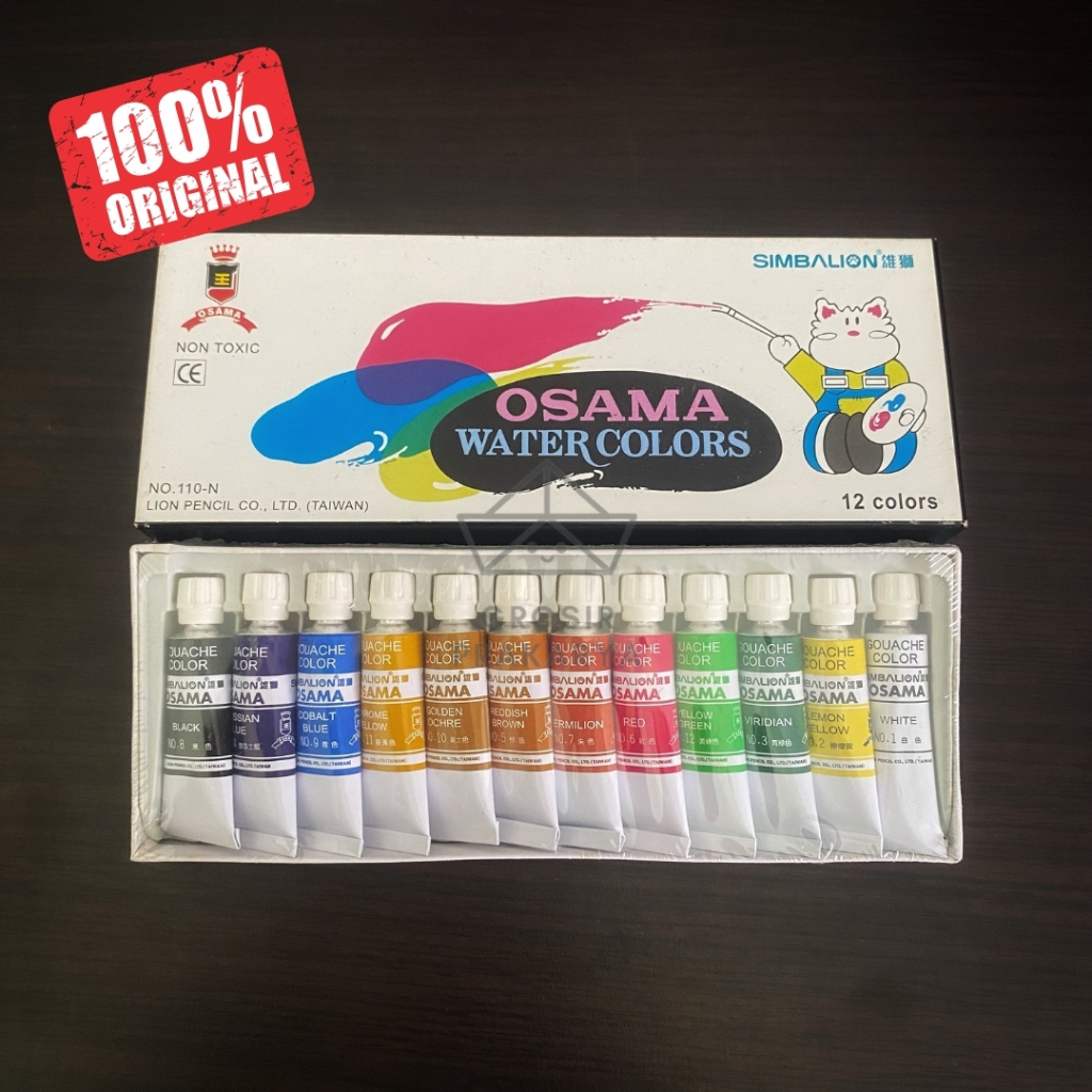 

Jual OSAMA Isi 12 Watercolor Cat Air Waterbase Perlengkapan Lukis Melukis Pewarna Kertas Tools Stuff Asli Art Menggambar Coloring Mewarnai Colour Jual Color Peralatan Sekolah Seni Drawing Kesenian Prakarya School Original Murah Termurah Grosir Prakarya