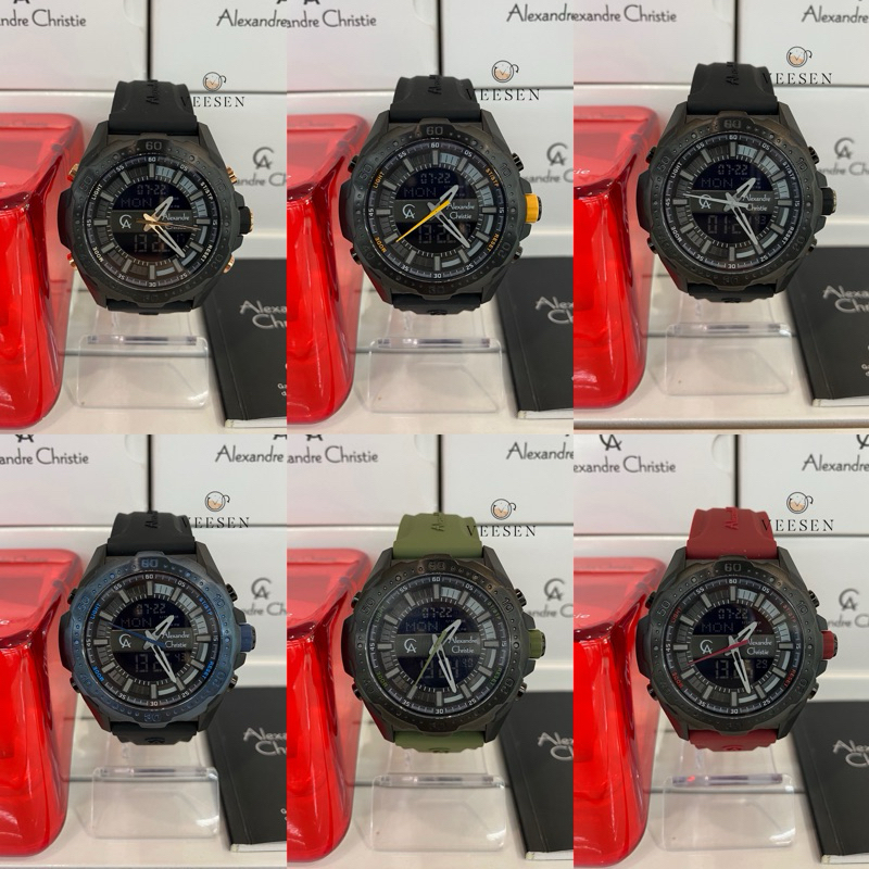 Jam Tangan Alexandre Christie AC 9370 Original Digital Pria
