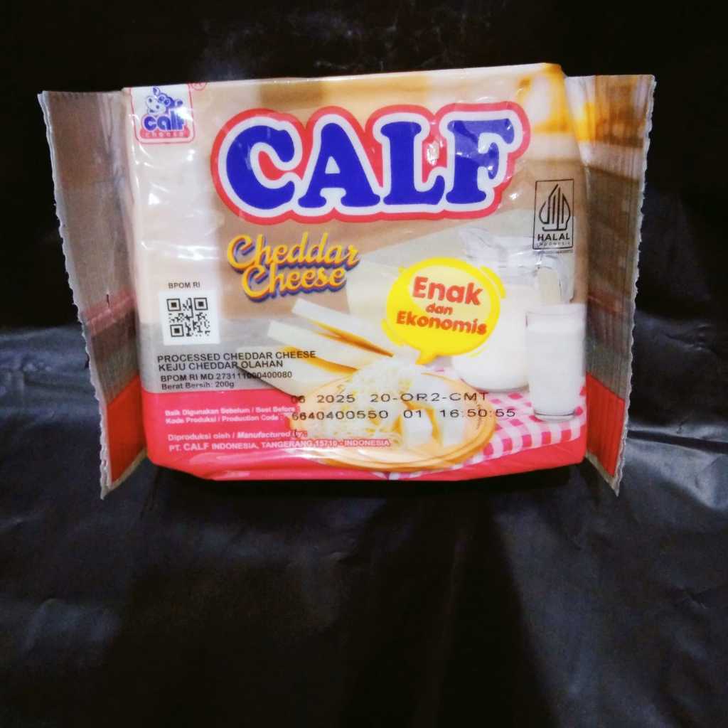 Calf Keju Cheddar / Keju Calf 200 gr / Keju Balok /Cheese