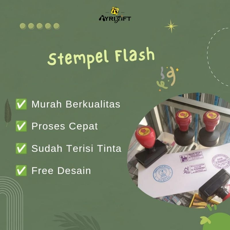 

STEMPEL FLASH/stempel Otomatis/stempel arna by Ayrigift