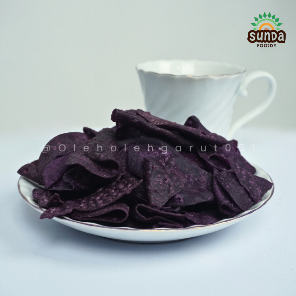 

Sunda Foody Keripik Ubi Ungu Wijen 250g 500g 1kg Ubi jalar kering Camilan Renyah Manis Kiloan