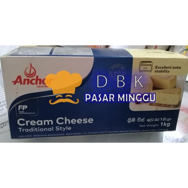 

Cream Cheese anchor 1 kg untuk basque cake