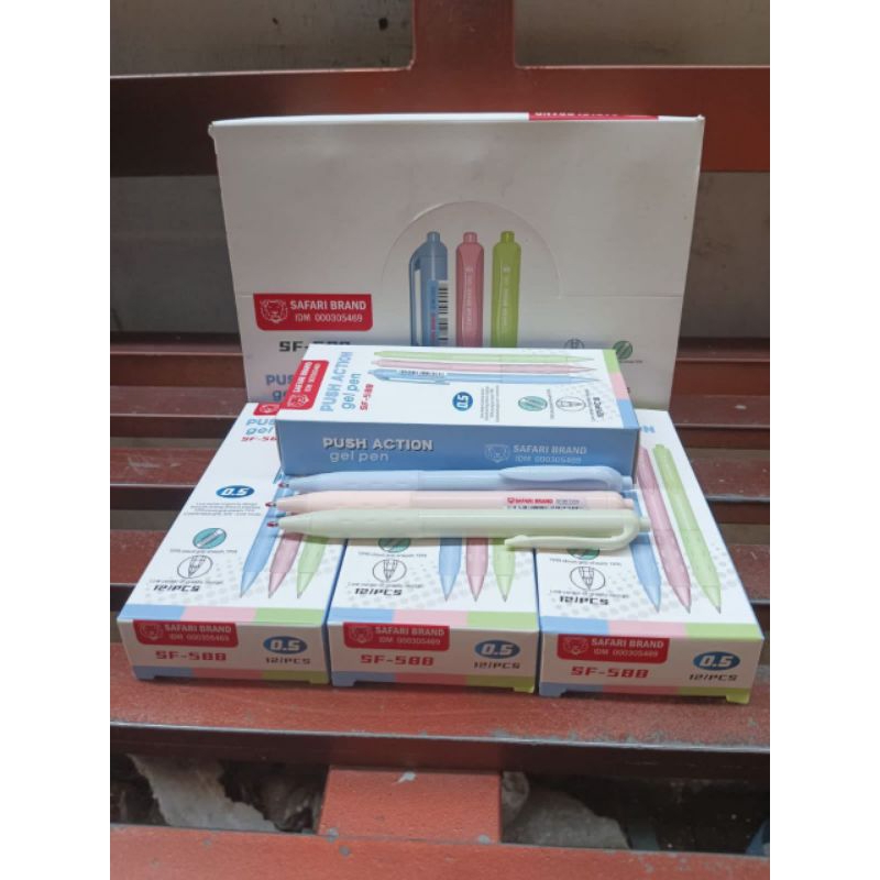 

Bolpoin gel mekanik/pen gel safari/bolpoin gel safari SF 588 0,5mm